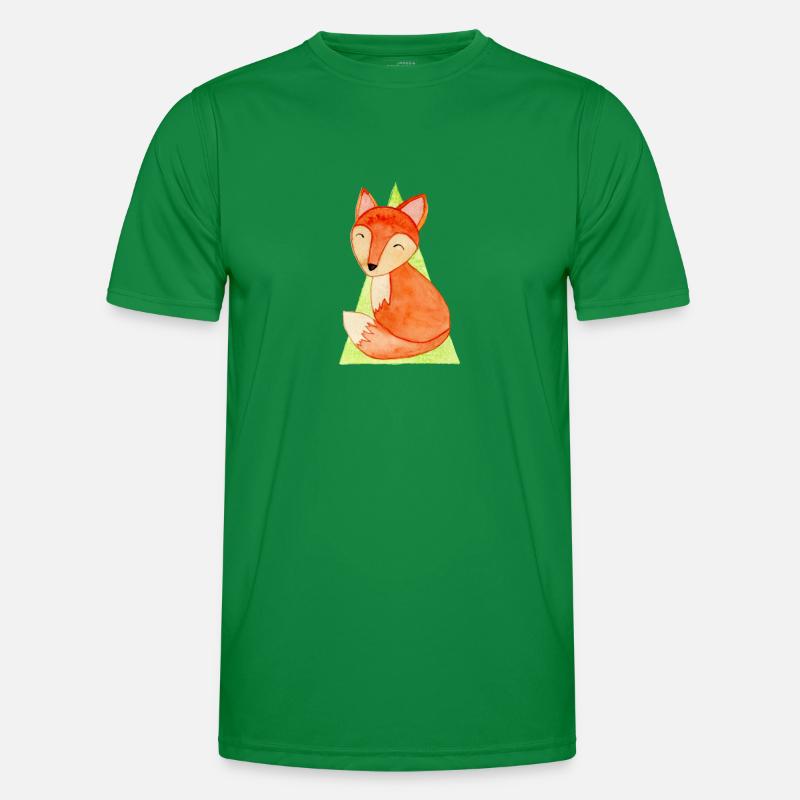 Cute Fox Men's Functional T-Shirt