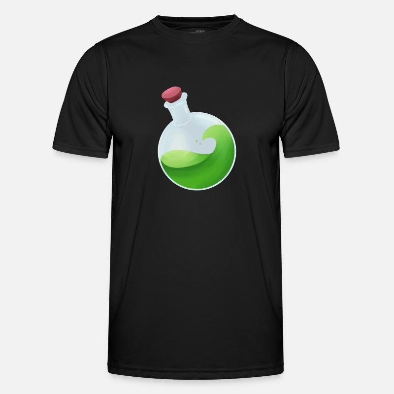 Grøn eliksir - Funktionsshirt til herrer - sort
