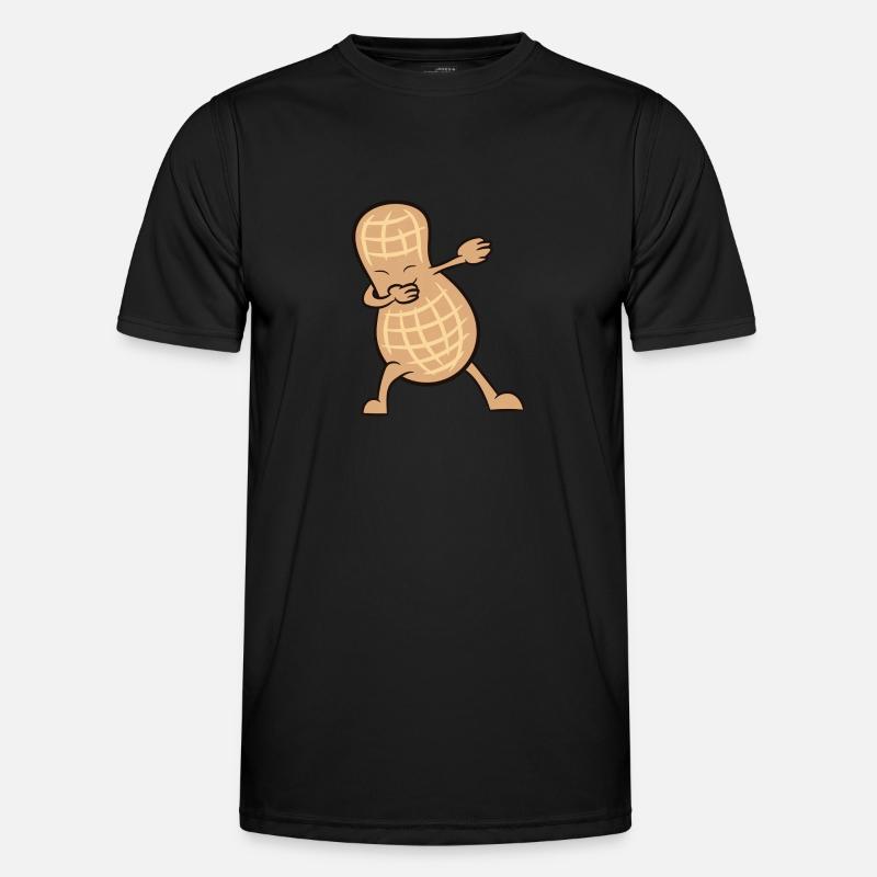 Peanut - Dab, dabbing, dancing - Men's Functional T-Shirt - black
