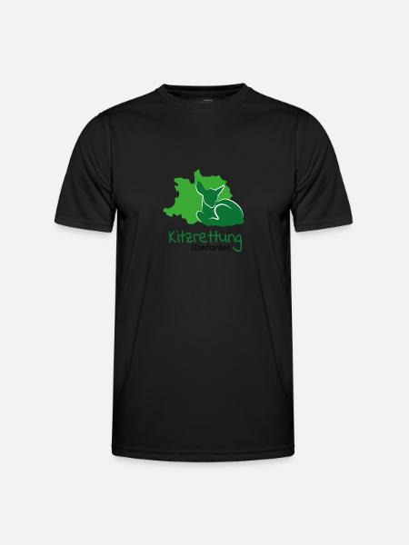 Kitzrettung Oberfranken - Men's Functional T-Shirt - black