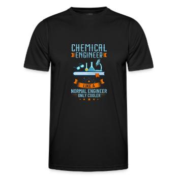 Chemical Engineer Chemical Engineering Science - Men's Functional T-Shirt - black - Front - AI Model Male 178 dark (178cm)