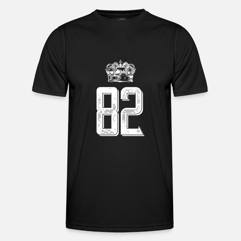 82 Number crown - Men's Functional T-Shirt - black