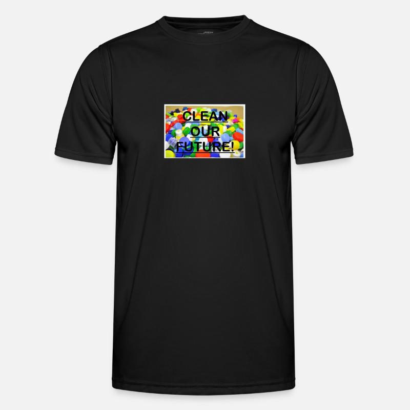 Future plastic - Men's Functional T-Shirt - black