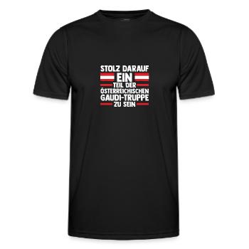 Austrians Austria - Men's Functional T-Shirt - black - Front - AI Model Male 178 dark (178cm)