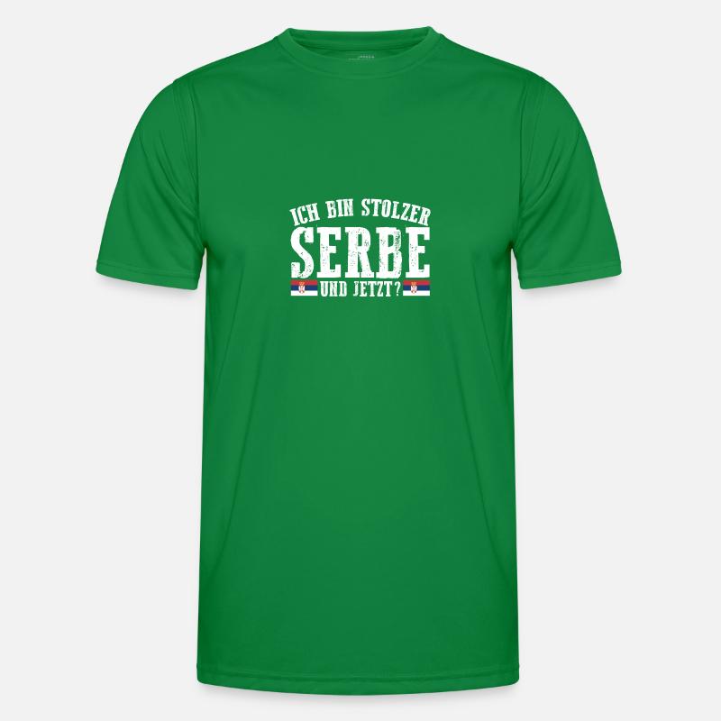 Serben Serbisch Serbien Männer Funktions-T-Shirt
