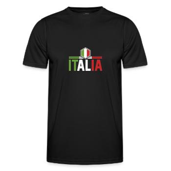 Italia Italian Italian Italy - Men's Functional T-Shirt - black - Front - AI Model Male 178 dark (178cm)