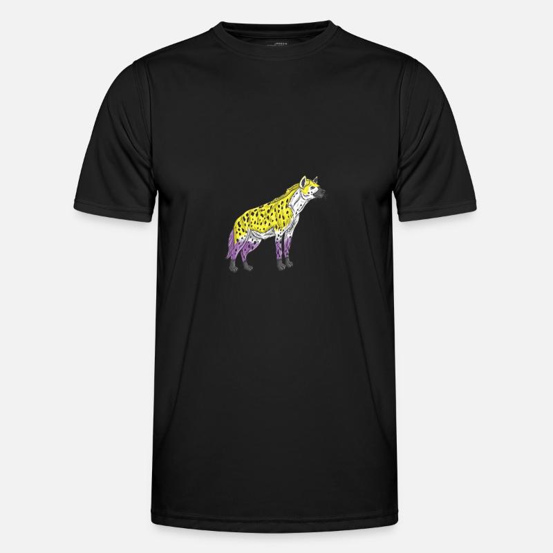 Hyena Non-binary pride Nonbinary Pride - Men's Functional T-Shirt - black