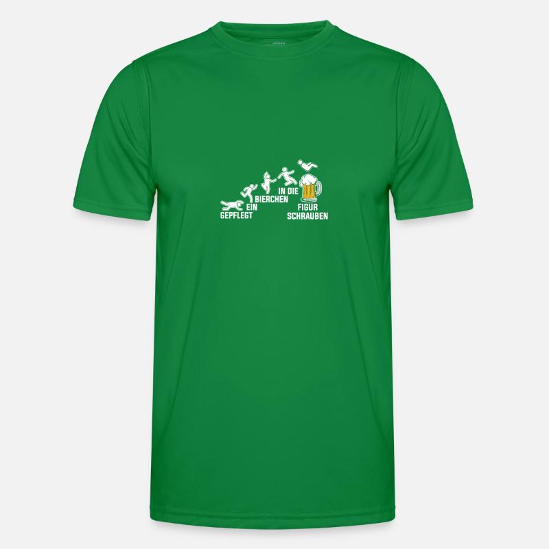 Gepflegt Ein Bierchen In Die Figut Schrauben Männer Funktions-T-Shirt