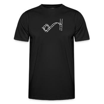 Katze Ungarn - Männer Funktions-T-Shirt - Schwarz - Vorne - AI Model Male 178 dark (178cm)