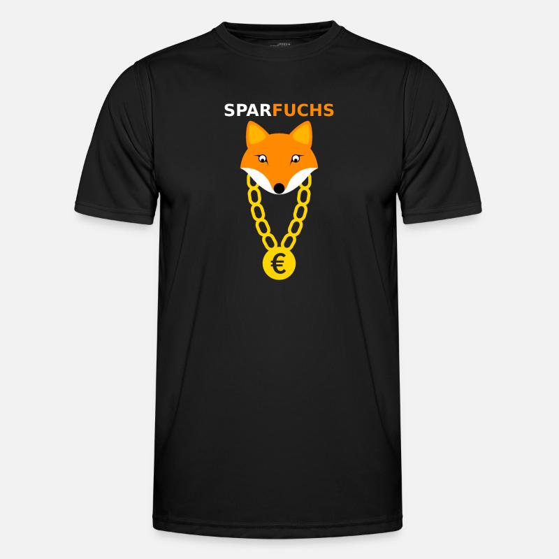 Sparfuchs Fuchs Tier Geschenk Männer Funktions-T-Shirt