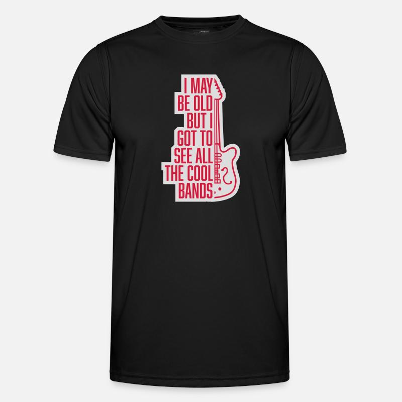 I may be old - Männer Funktions-T-Shirt - Schwarz