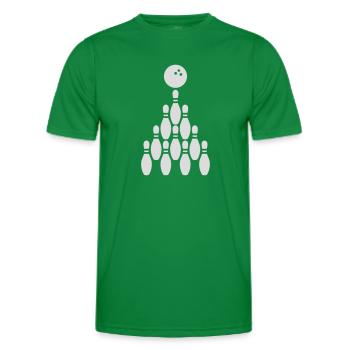 Design Bowling Kegeln Ball - T-shirt sport Homme - vert - Devant - AI Model Male 178 dark (178cm)