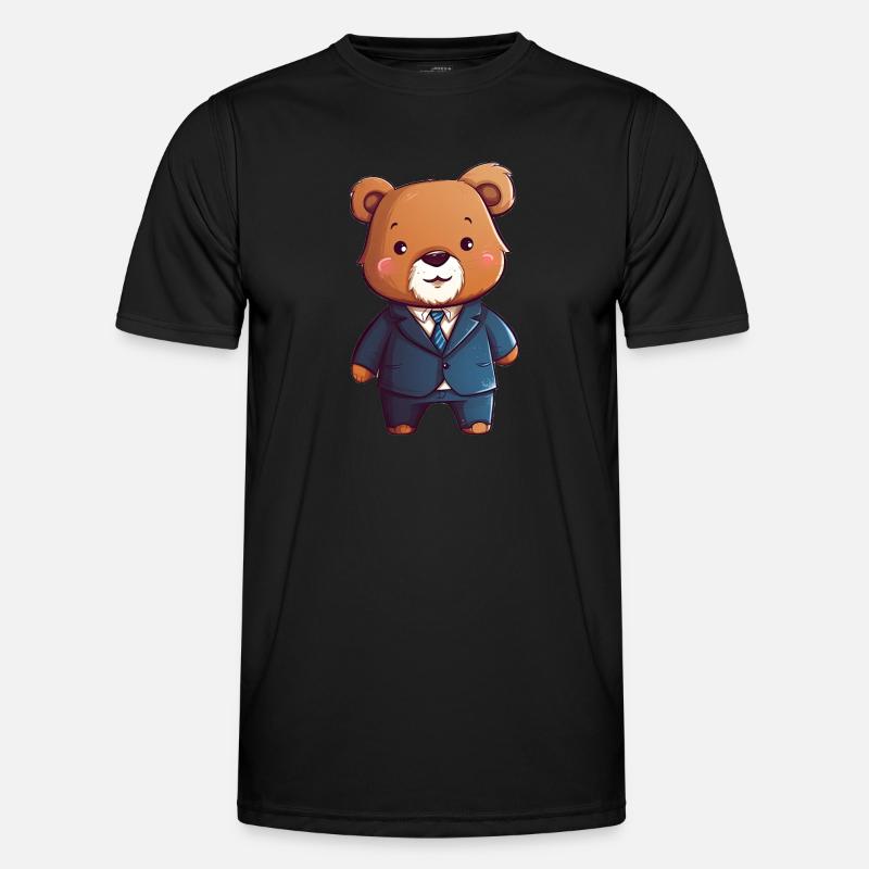 Executive Bear - Men's Functional T-Shirt - black