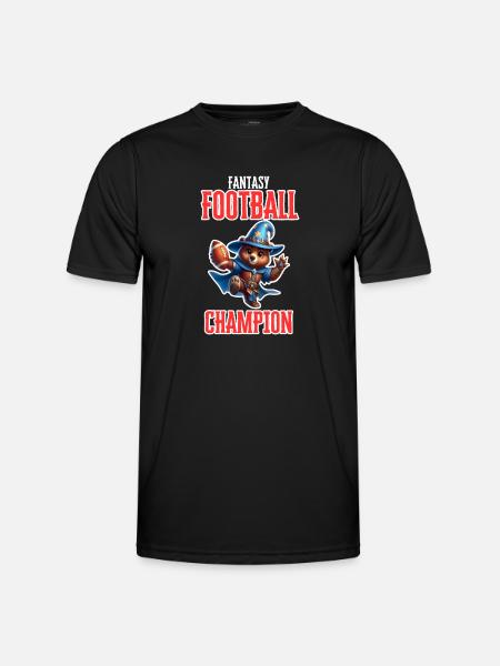 Fantasy Football Champion Bear - Men's Functional T-Shirt - black