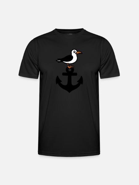 Anker Möwe Hafen - Men's Functional T-Shirt - black