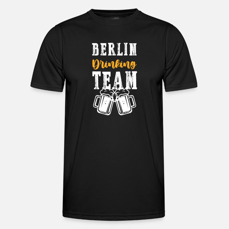 Berlin Drinking Team - Men's Functional T-Shirt - black