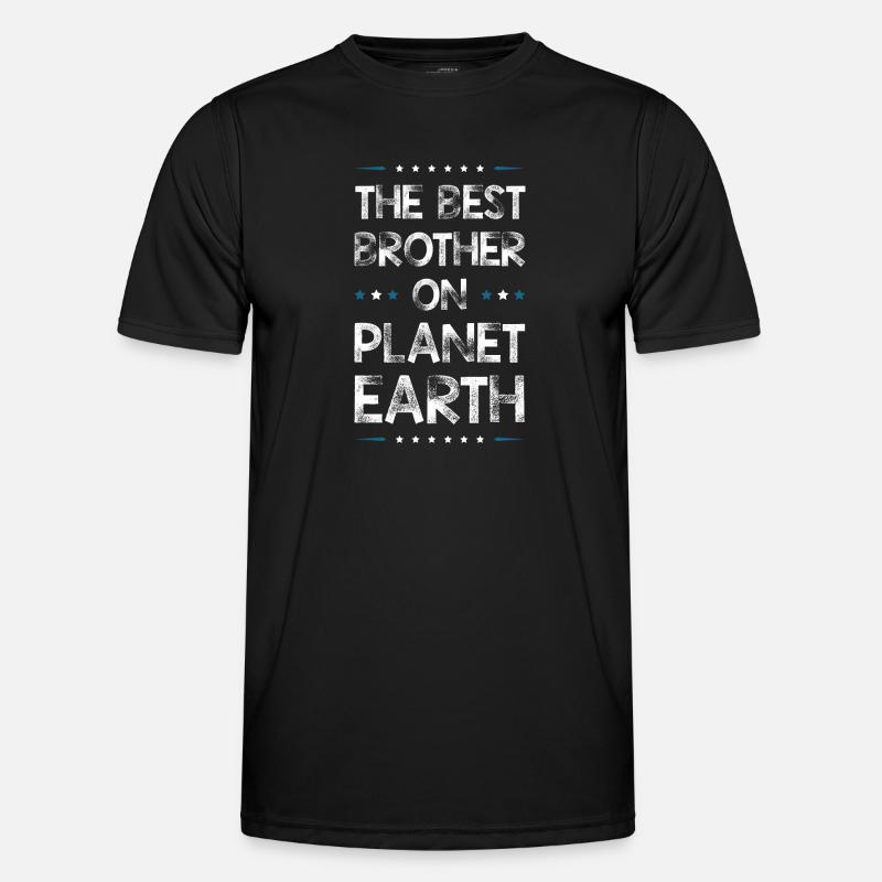Bester Bruder Spruch - Männer Funktions-T-Shirt - Schwarz