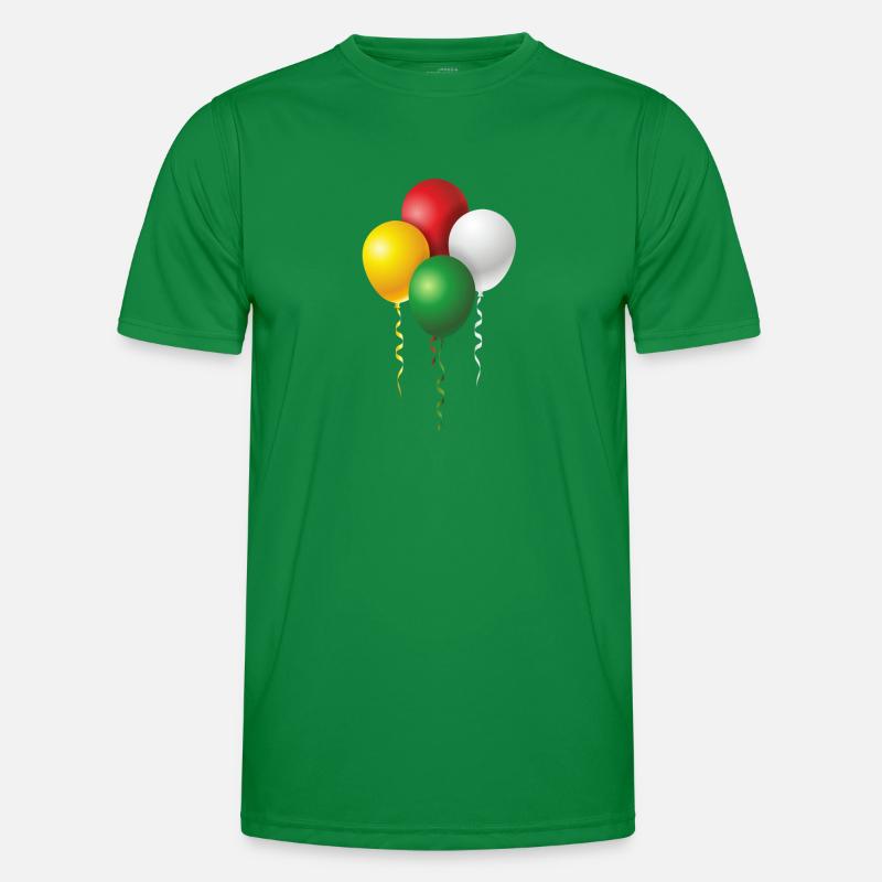 Luftballons zu Fasching oder Karneval Männer Funktions-T-Shirt