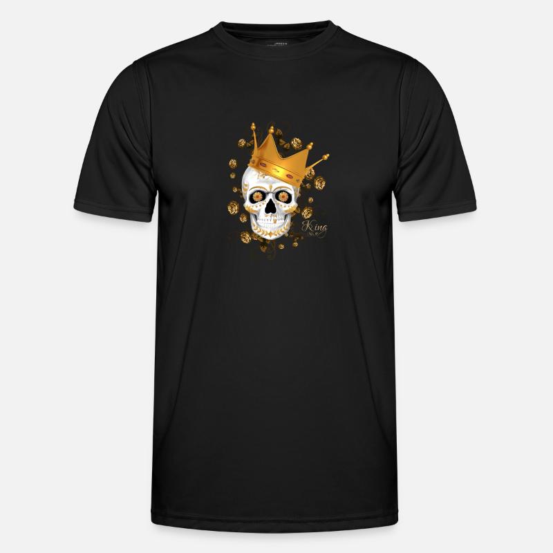 Man sugar skull Cinco de Mayo Sugar Skull King Männer Funktions-T-Shirt