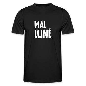 mal luné - T-shirt sport Homme - noir - Devant - AI Model Male 178 dark (178cm)