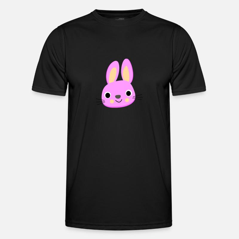 Bunny - Männer Funktions-T-Shirt - Schwarz