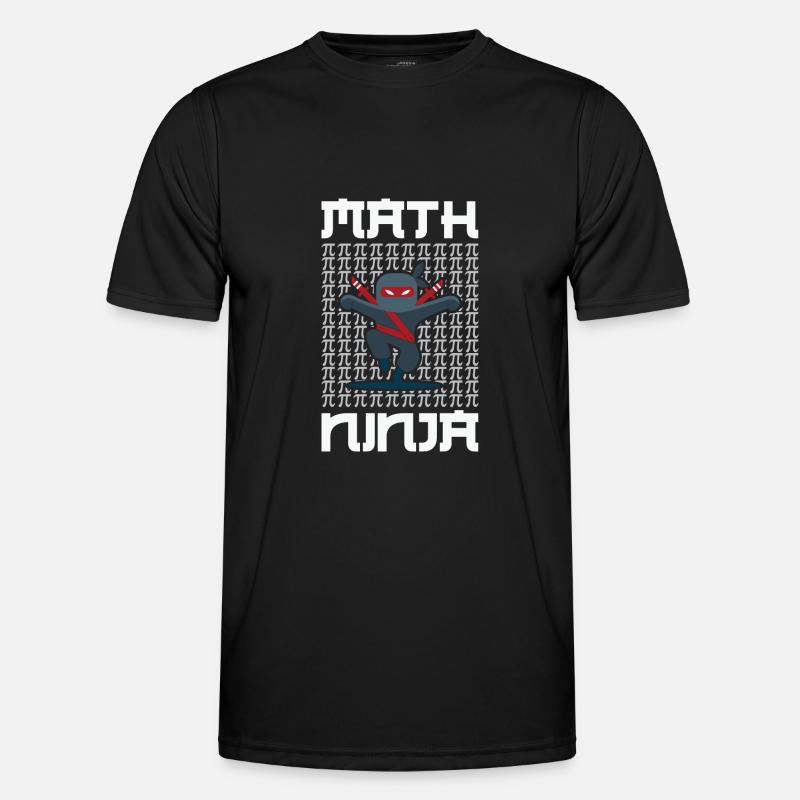 Math Teacher Math Ninja - Men's Functional T-Shirt - black