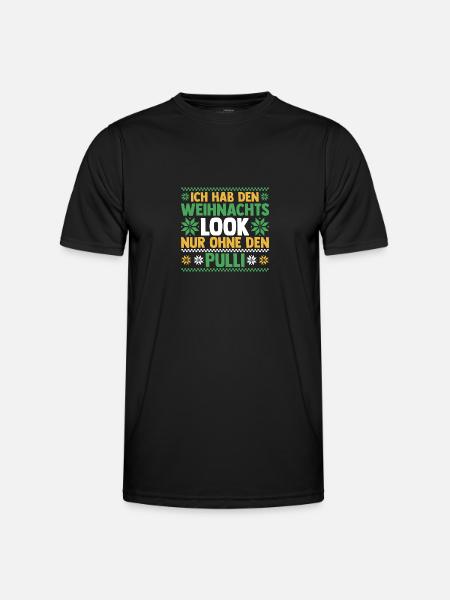Père Noël Noël laid Noël - T-shirt sport Homme - noir