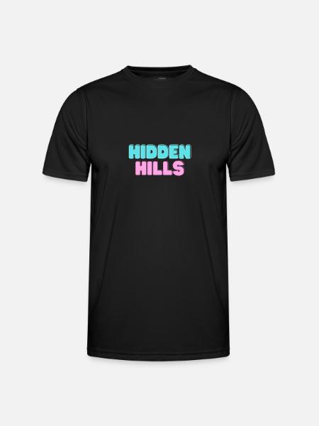 hidden hills 3 - Männer Funktions-T-Shirt - Schwarz