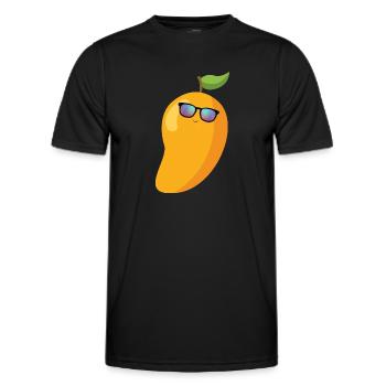 Mango Frucht Mango - Männer Funktions-T-Shirt - Schwarz - Vorne - AI Model Male 178 dark (178cm)