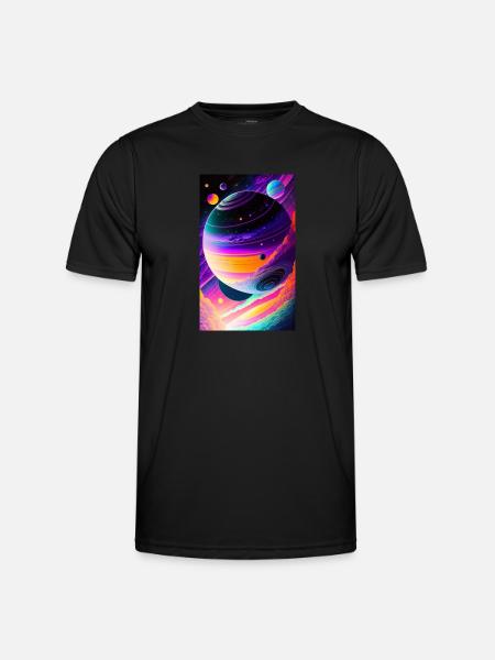 Solar System | Planets | Space | Star - Men's Functional T-Shirt - black