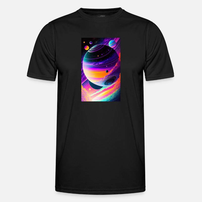 Solar System | Planets | Space | Star - Men's Functional T-Shirt - black