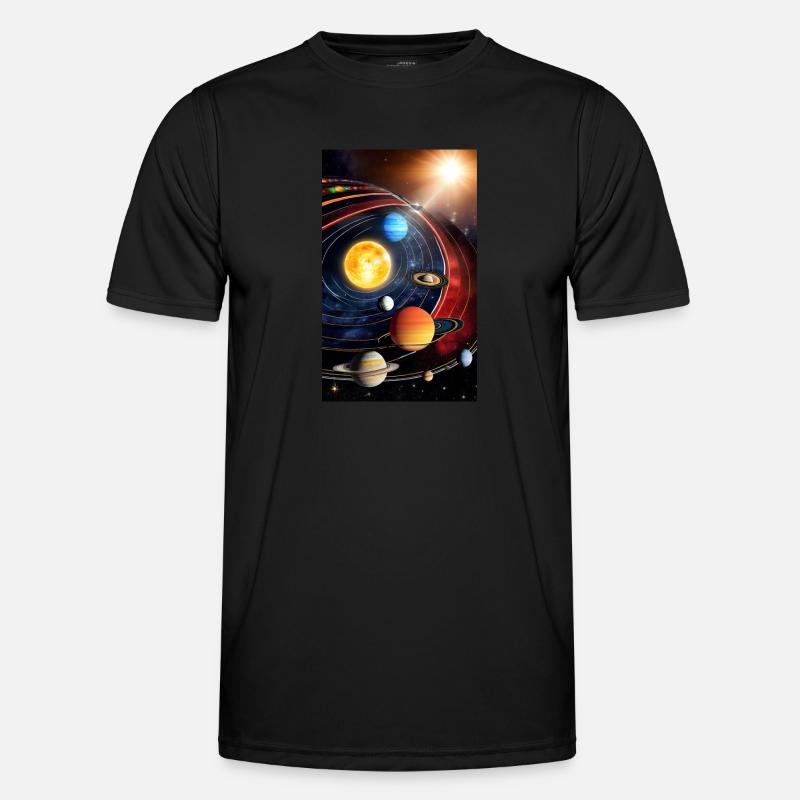 Solar System | Planets | Space | Star - Men's Functional T-Shirt - black