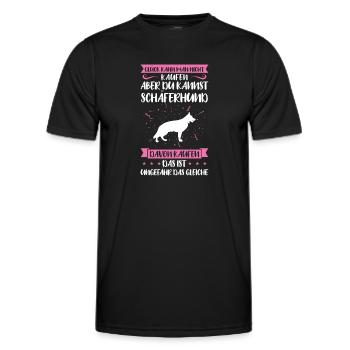 Schäferhund Hund Schäferhunde Geschenk - Männer Funktions-T-Shirt - Schwarz - Vorne - AI Model Male 178 dark (178cm)