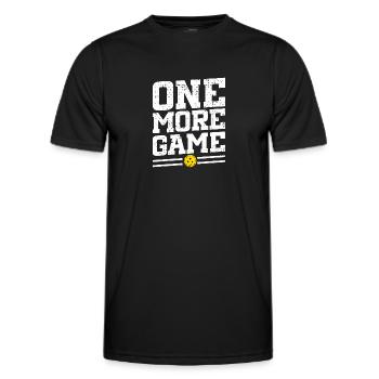 Noch ein Spiel Pickleball - Männer Funktions-T-Shirt - Schwarz - Vorne - AI Model Male 178 dark (178cm)