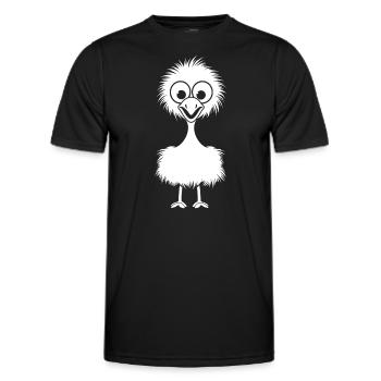Strauß - Männer Funktions-T-Shirt - Schwarz - Vorne - AI Model Male 178 dark (178cm)
