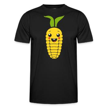 corn on the cob - Men's Functional T-Shirt - black - Front - AI Model Male 178 dark (178cm)