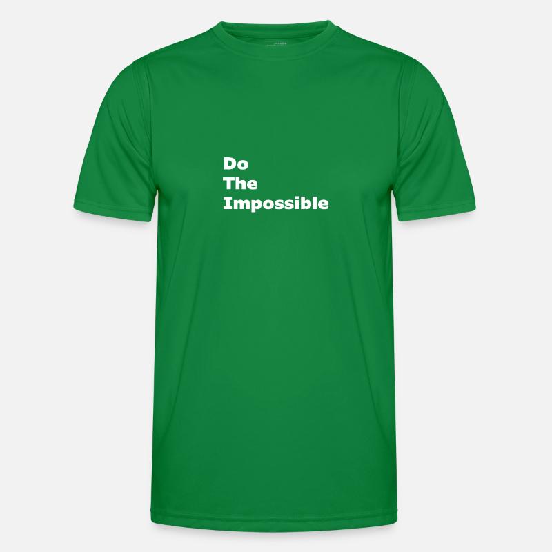 Das Unmögliche tun Männer Funktions-T-Shirt