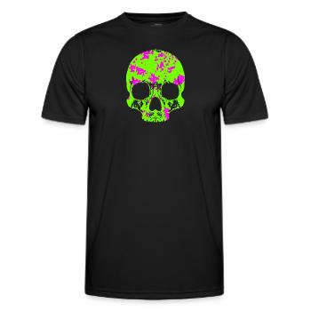 Krasser Skull - Männer Funktions-T-Shirt - Schwarz - Vorne - AI Model Male 178 dark (178cm)