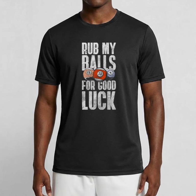 Pool Kugel Queue Männer Funktions-T-Shirt