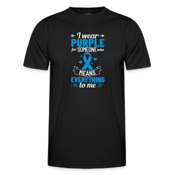 Epilepsy Convulsive disease Epileptic seizure - Men's Functional T-Shirt - black - Front - AI Model Male 178 dark (178cm)