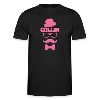 Vorname Collin - Männer Funktions-T-Shirt - Schwarz - Vorne - AI Model Male 178 dark (178cm)