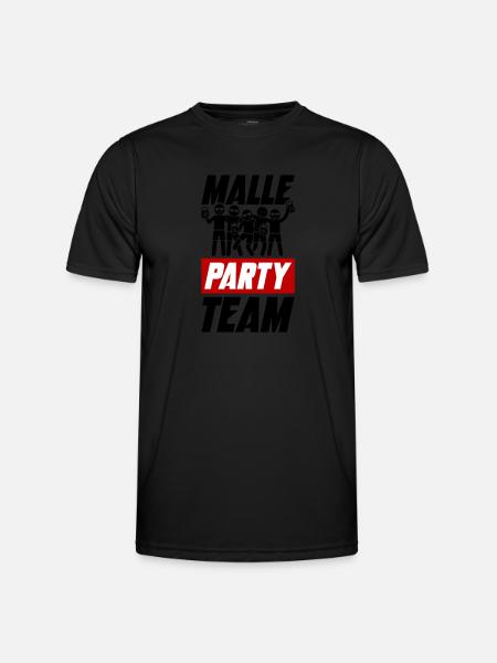 Malle Party Team - Men's Functional T-Shirt - black