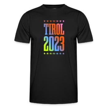 Tyrol 2023 - T-shirt sport Homme - noir - Devant - AI Model Male 178 dark (178cm)