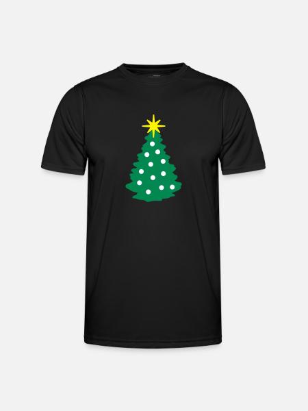 Christmas Tree - Men's Functional T-Shirt - black
