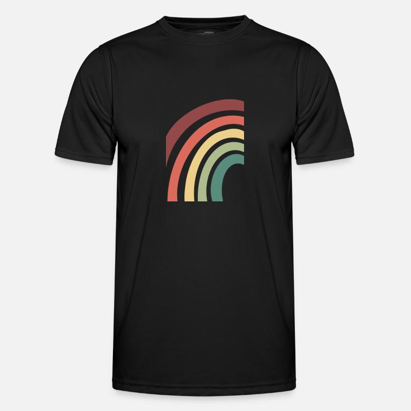 Regenbogen Männer Funktions-T-Shirt
