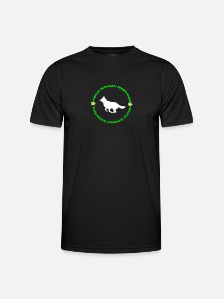 Weisser Schweizer Schäferhund - Männer Funktions-T-Shirt - Schwarz