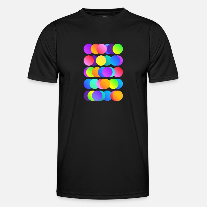 Brightly coloured circles Men's Functional T-Shirt