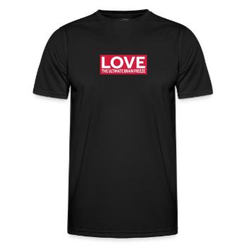 L’AMOUR - LE GEL ULTIME DU CERVEAU - T-shirt sport Homme - noir - Devant - AI Model Male 178 dark (178cm)