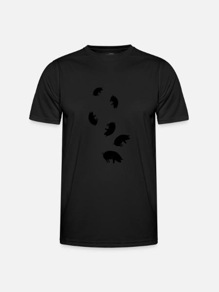 Pig Animal - Men's Functional T-Shirt - black