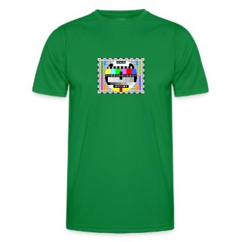 Test image écran d'affichage en mode hors connexion de la carte de test Big Bang - T-shirt sport Homme - vert - Devant - AI Model Male 178 dark (178cm)